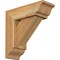 Ekena Millwork Traditional Traditional Rough Sawn Bracket w/ Offset Brace, Western Red Cedar, 6"W x 16"D x 16"H BKT0604X16X16TRA01RWR - alternate 1